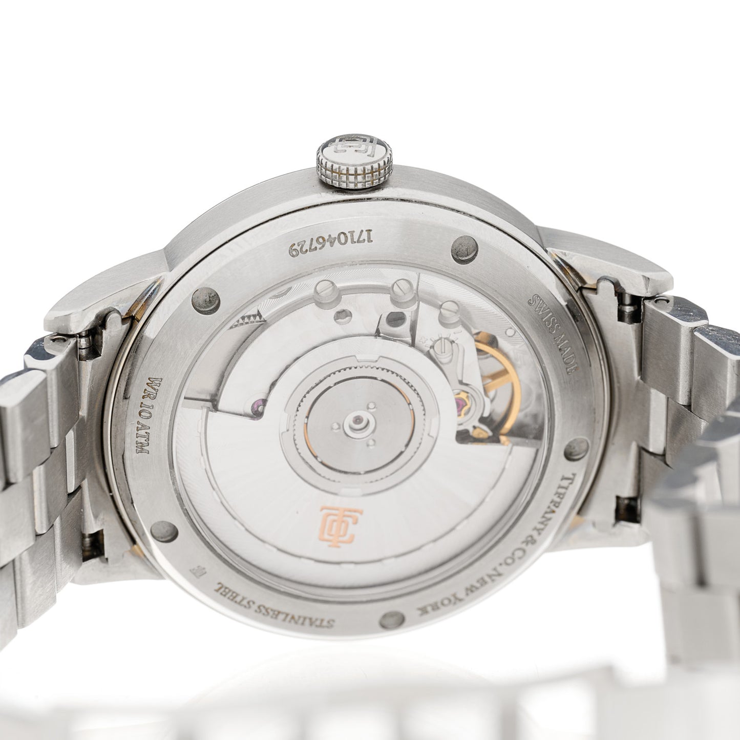 Stainless Steel Diamond Bezel 34mm CT60 3-Hand Automatic Watch White