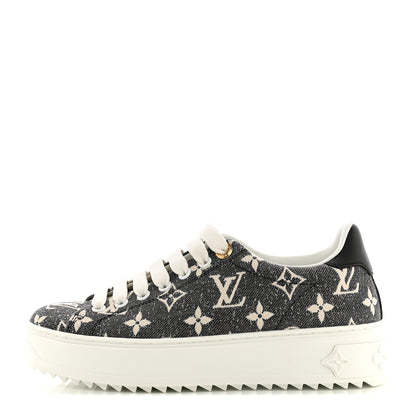 Louis Vuitton Denim Monogram Time Out Sneakers 36 1 of 10