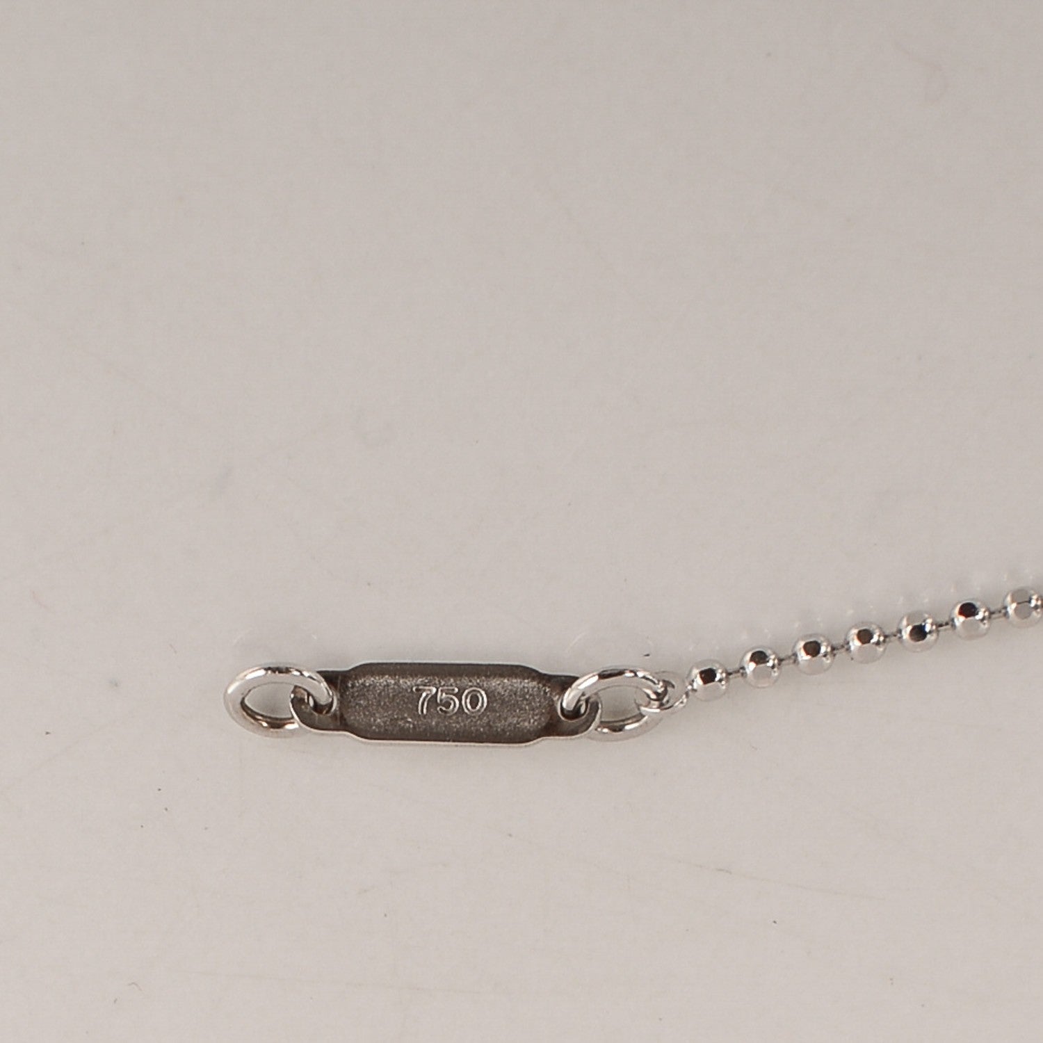 Tiffany 18K White Gold Fringe Pendant Necklace 4 of 5