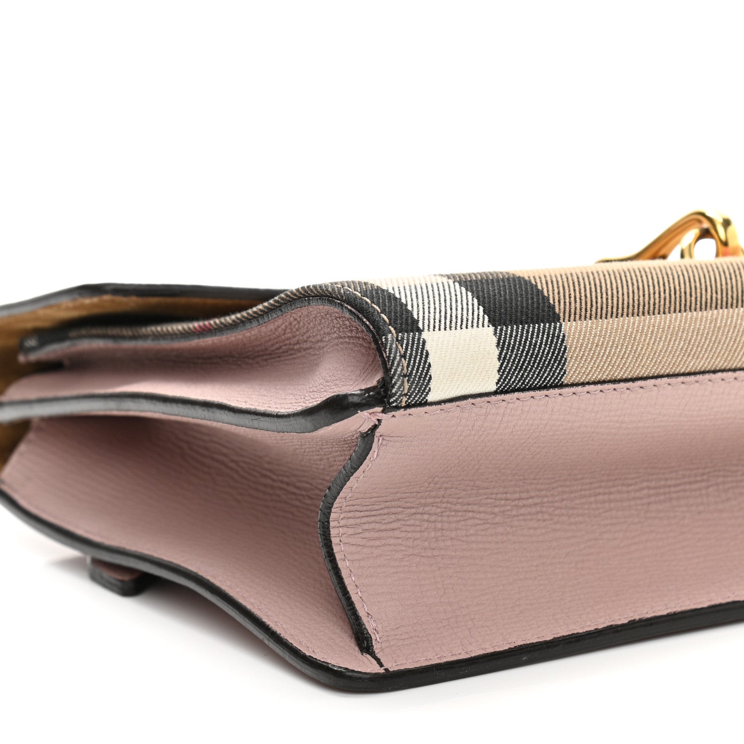 Burberry Derby Calfskin House Check Small Macken Crossbody Bag Pale Orchid 10 of 20