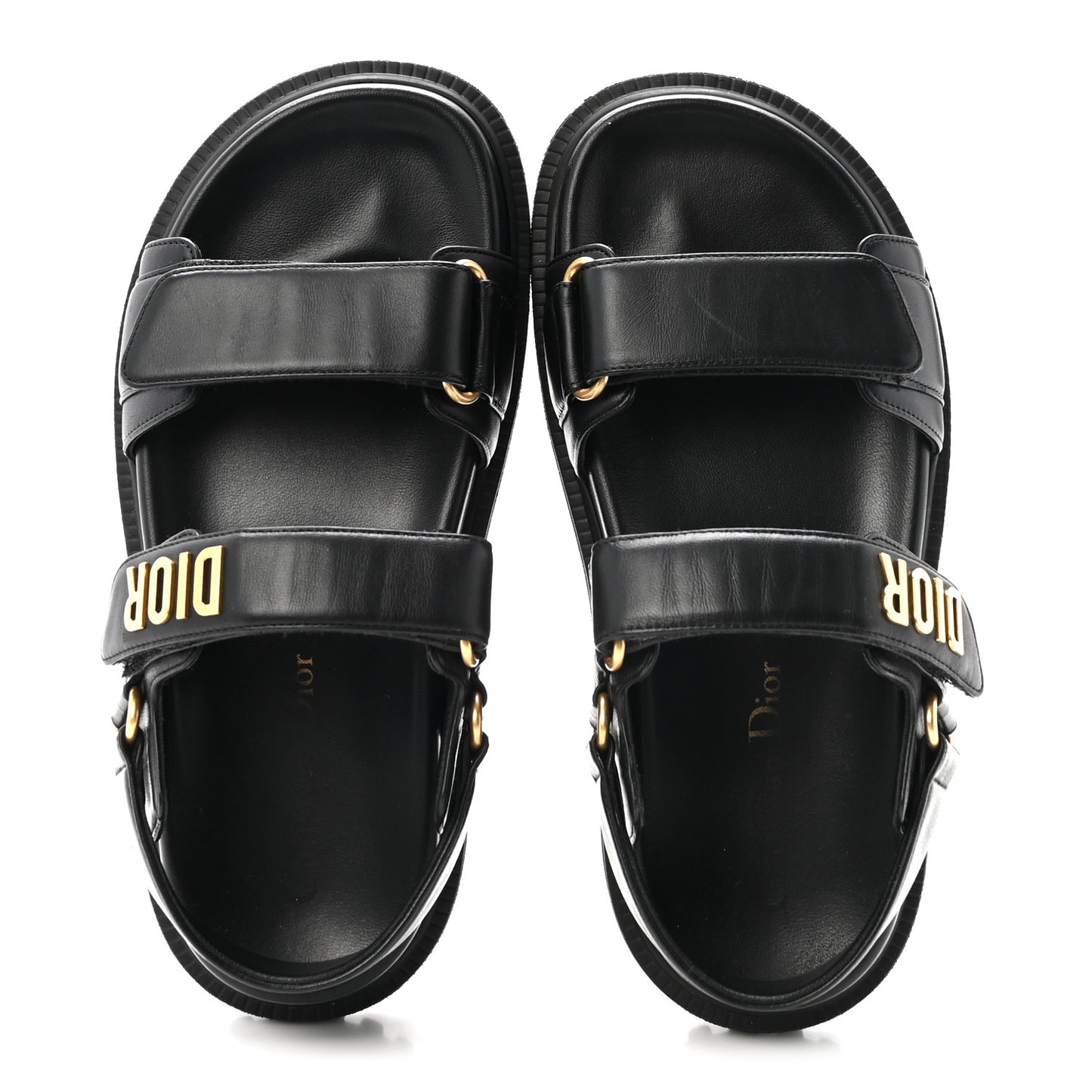 Lambskin Dioract 10mm Sandals 35 Black