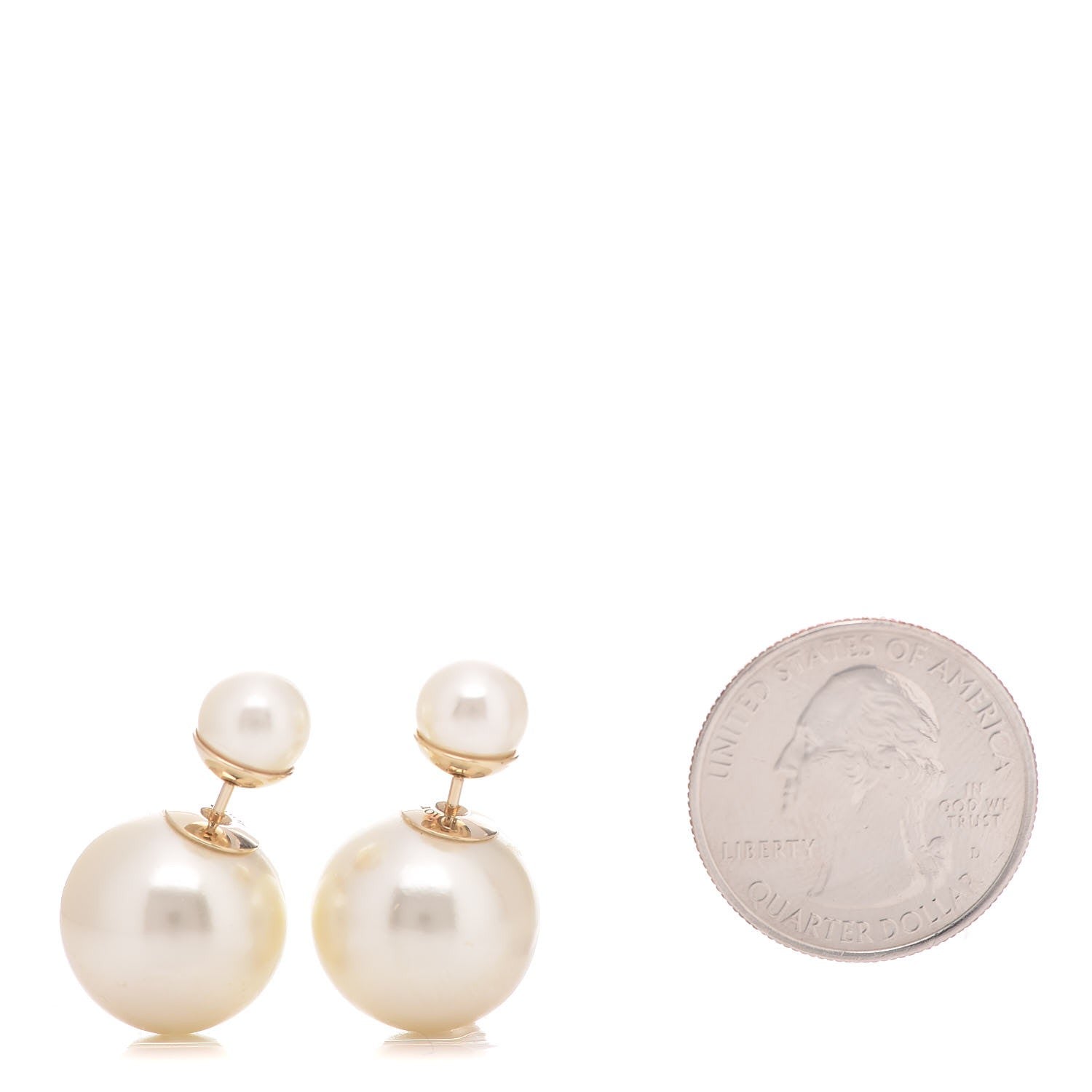 Christian Dior Pearl Mise En Dior Tribal Earrings 2 of 8