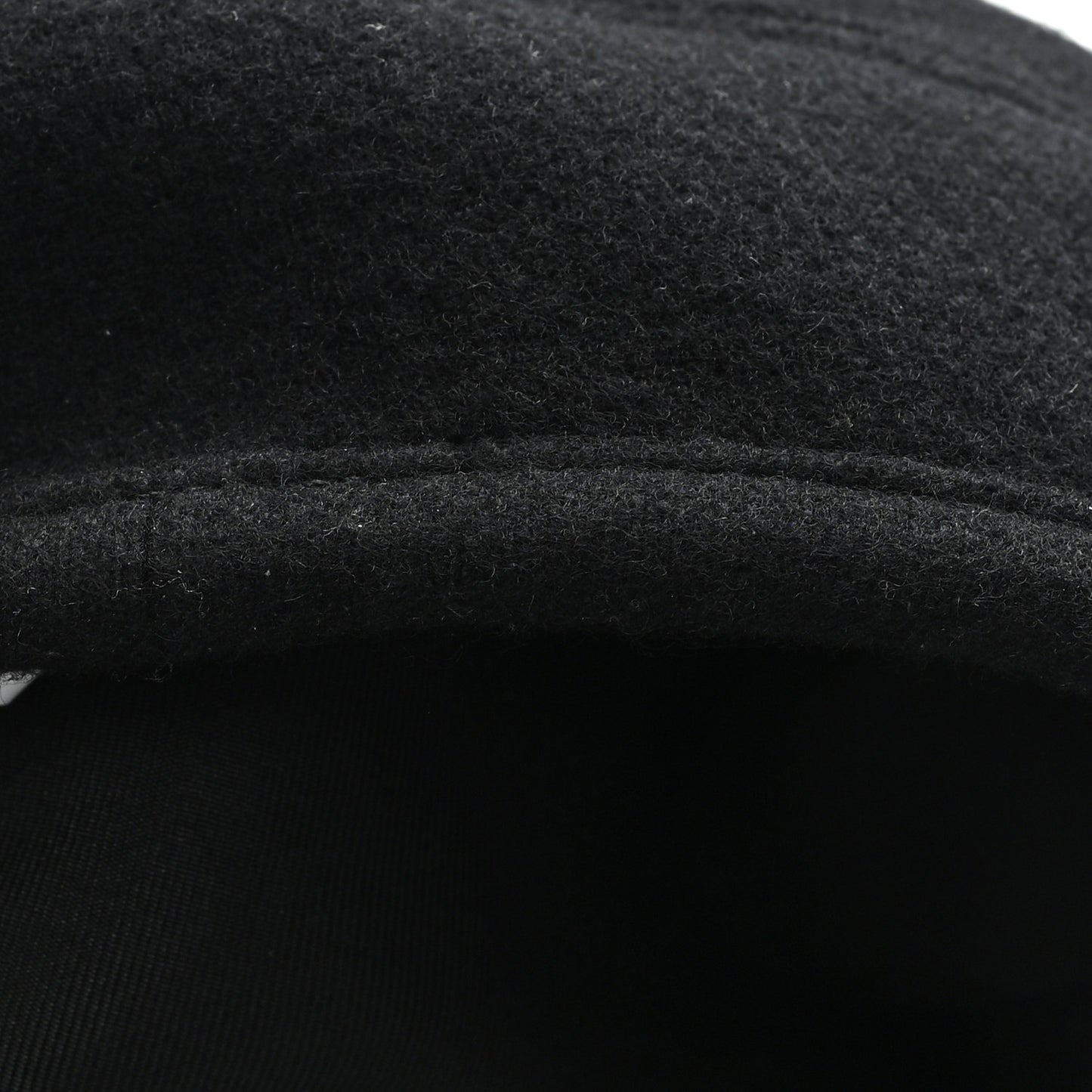 Wool Cashmere Saint Honore Drap Beret 56 Black
