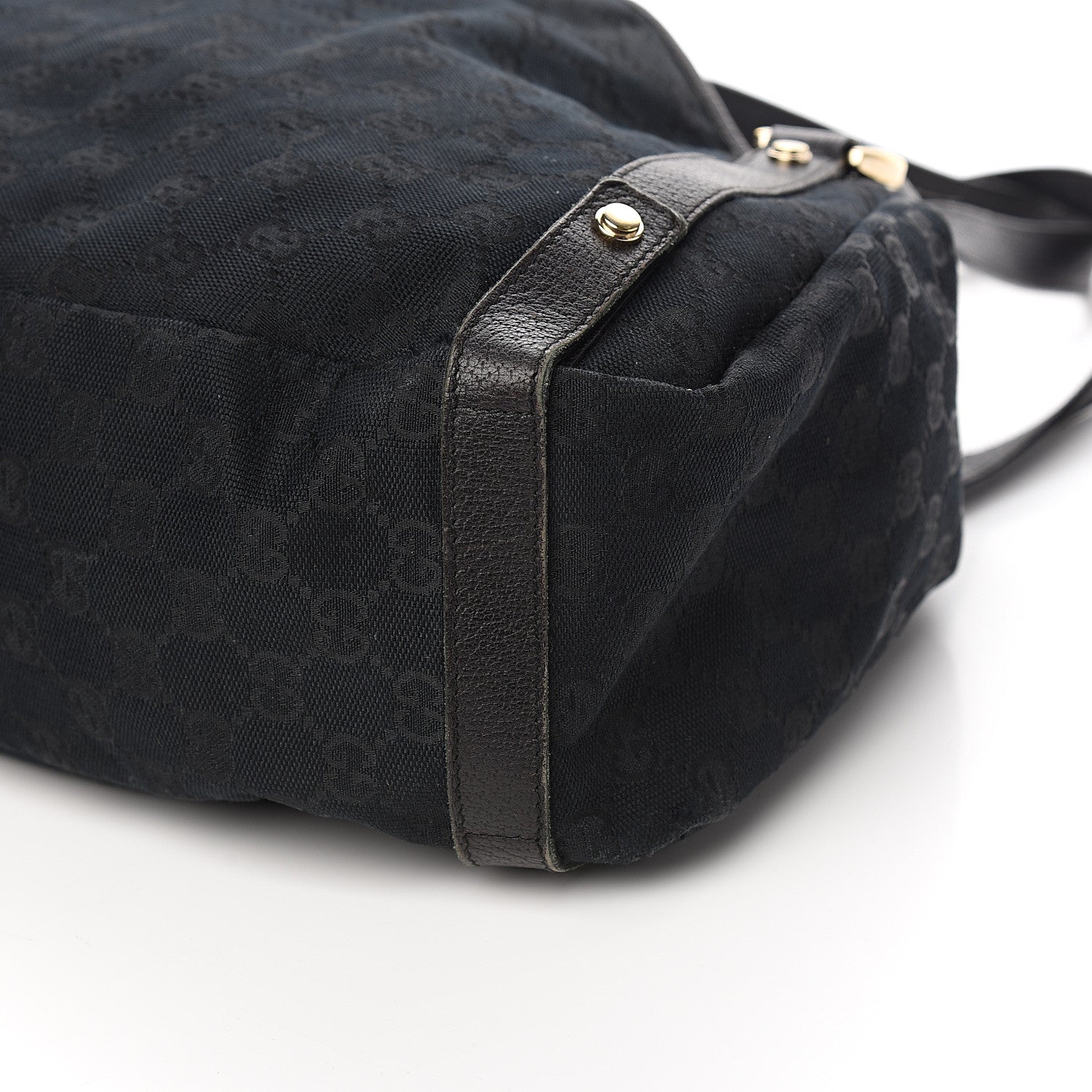 Gucci Monogram Medium Abbey Shoulder Bag Black 9 of 10