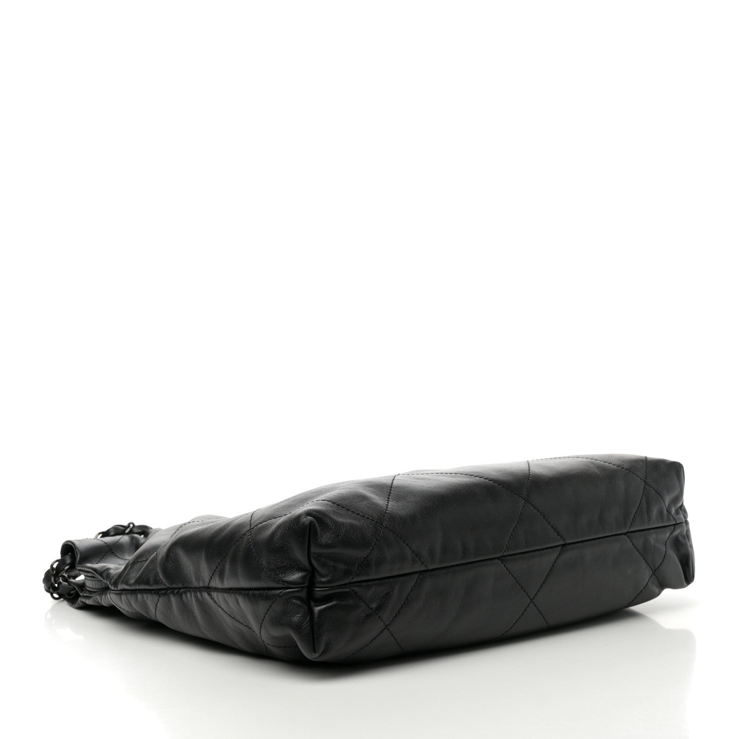Chanel Shiny Calfskin Quilted Small Chanel 22 So Black 1729760
