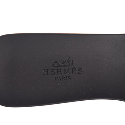 Hermes Rubber Aloha Sandals 36 Black 7 of 8