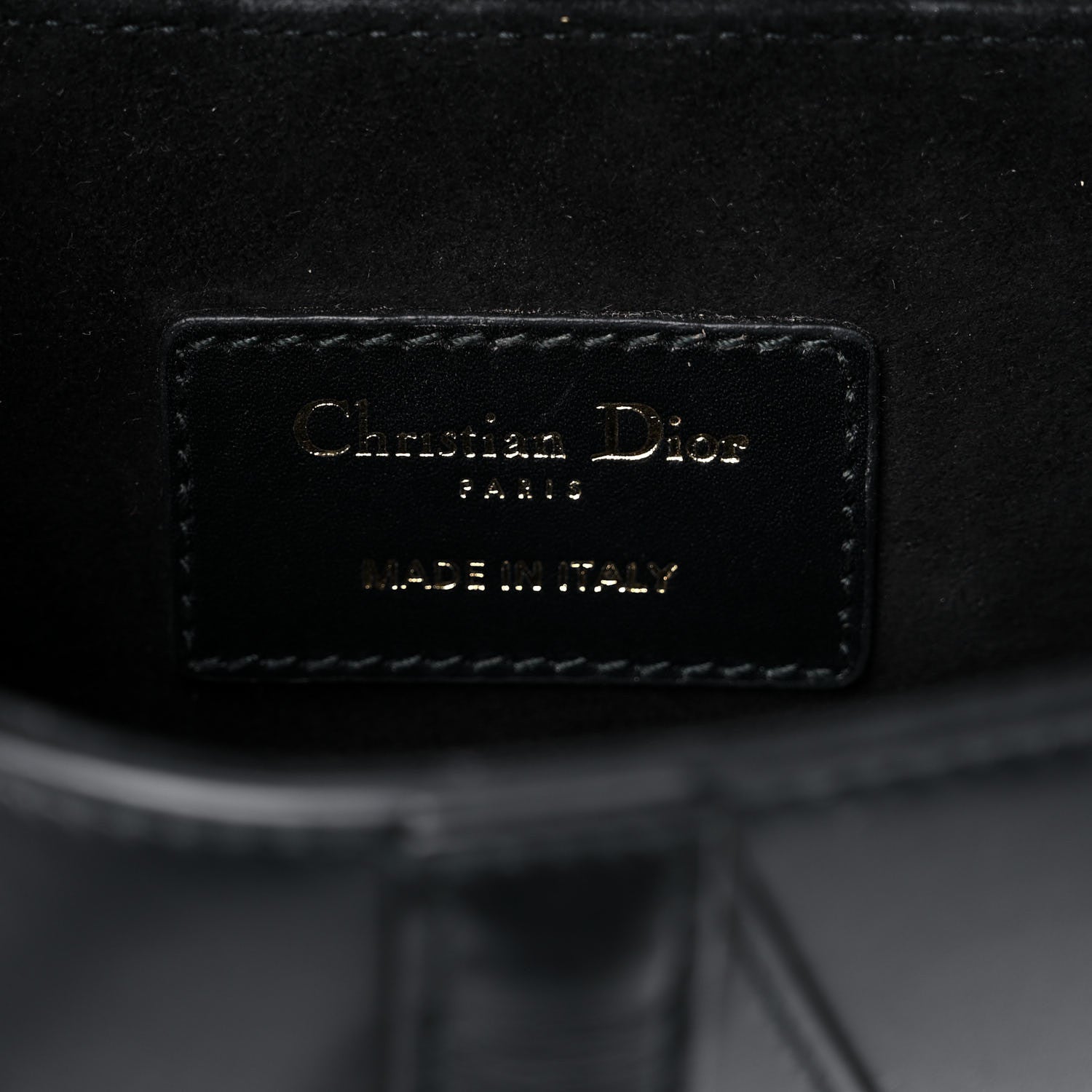 Christian Dior Calfskin Mini Saddle Bag Black 5 of 11