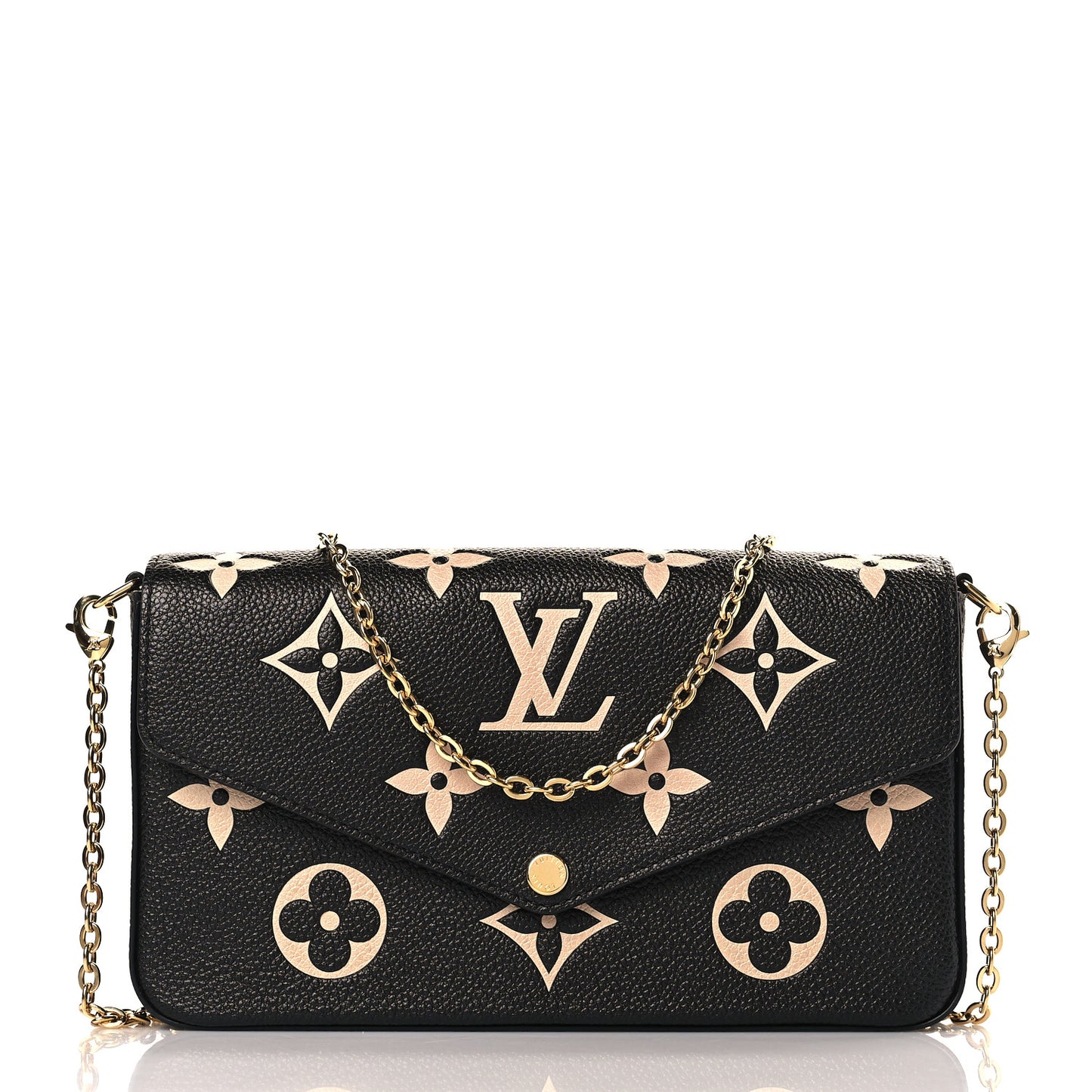 Empreinte Monogram Giant Felicie Pochette Black Beige