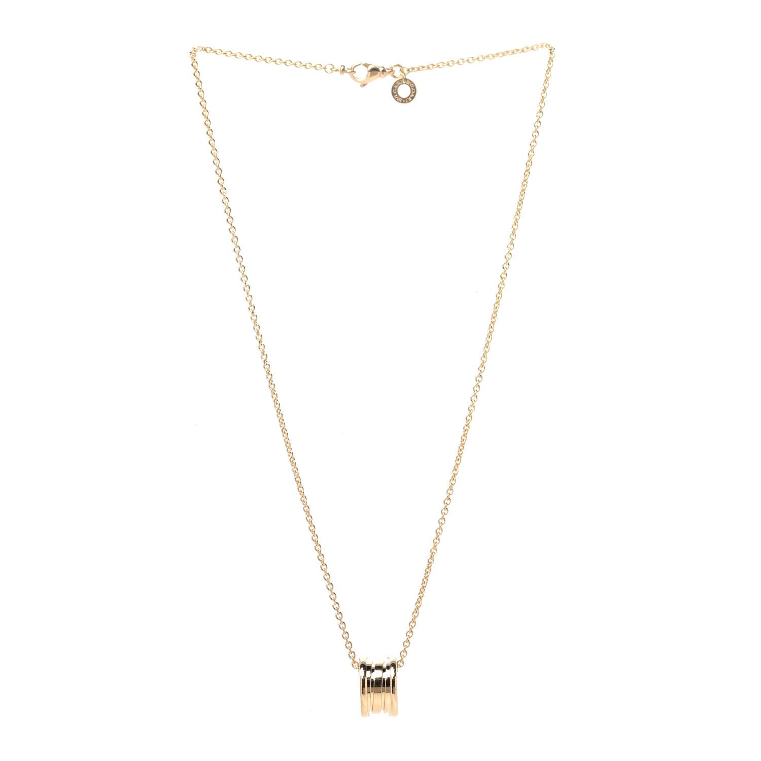 Bulgari 18K Yellow Gold B.Zero1 Pendant Necklace 3 of 8