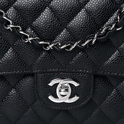 Chanel Caviar Quilted Medium Double Flap Black 9 of 11