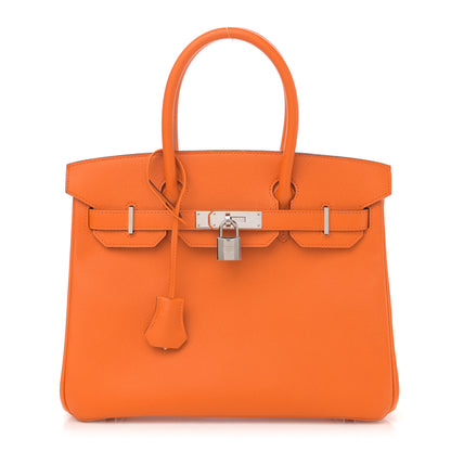 Hermes Epsom Birkin 30 Orange 1 of 12