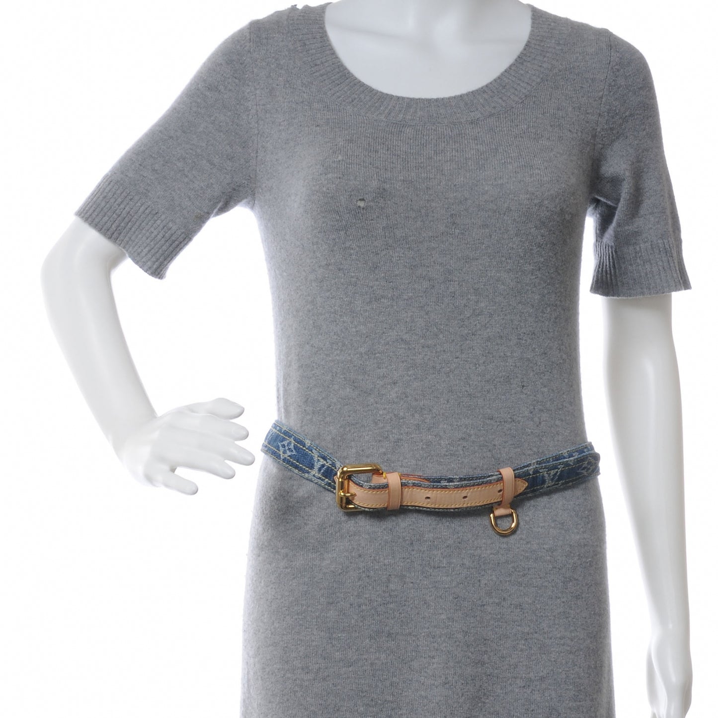 Monogram Denim Belt 90 36