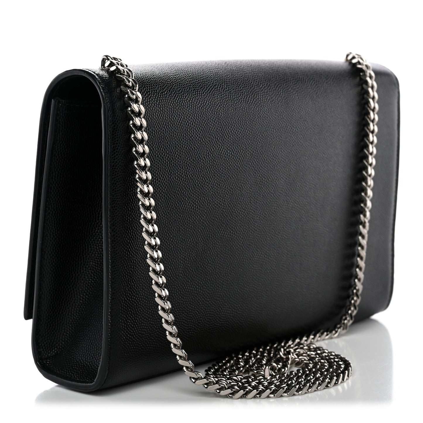 Grain De Poudre Medium Classic Monogram Kate Satchel Black