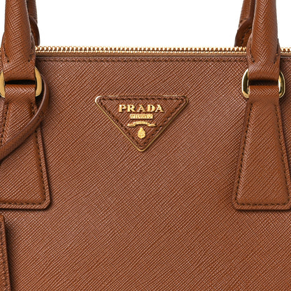 Prada Saffiano Small Galleria Double Zip Tote Caramel 10 of 12