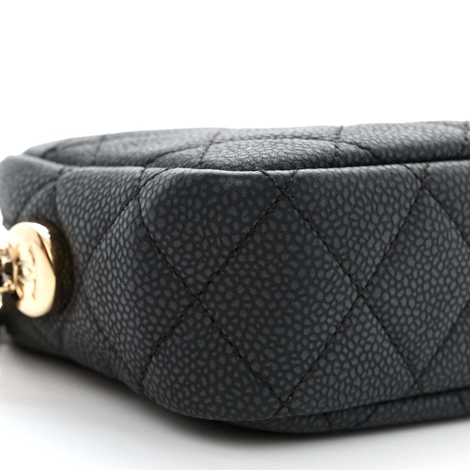 Chanel Iridescent Caviar Quilted Mini Coco Tassel Camera Case Black 9 of 10