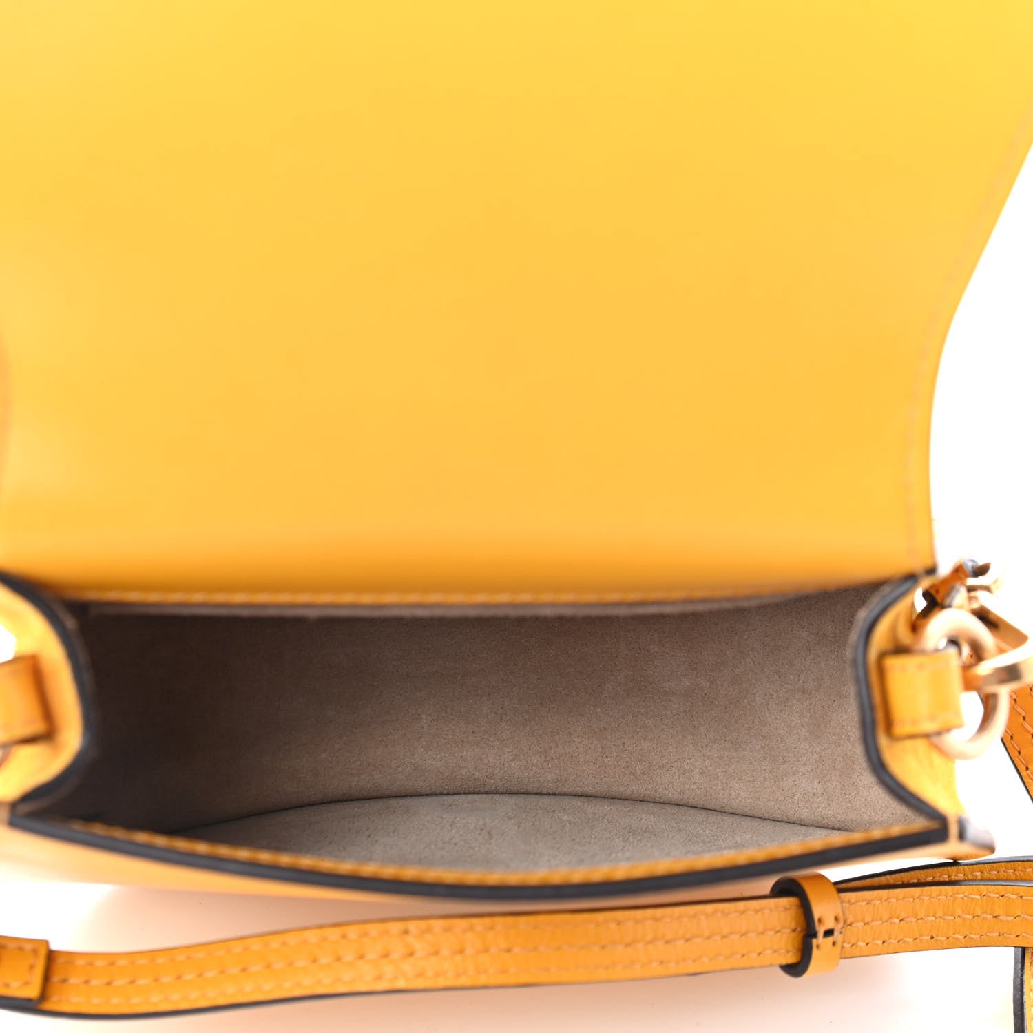 Chloe Calfskin Suede Small Nile Bracelet Bag Dark Ochre 4 of 4