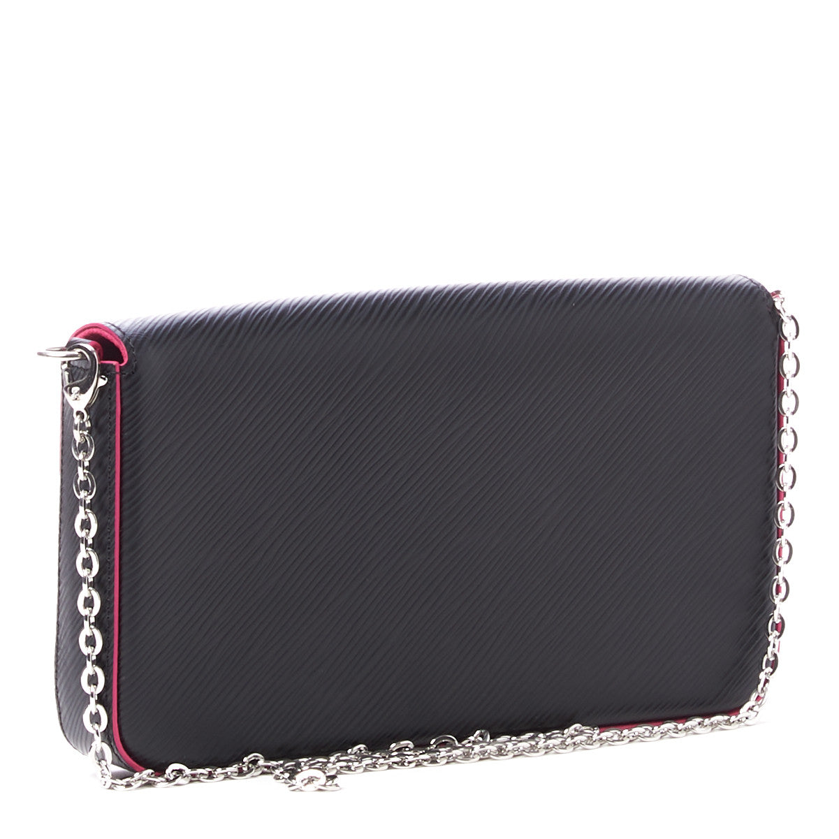 Louis Vuitton Epi Pochette Felicie Black Hot Pink 4 of 9