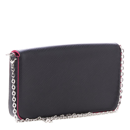 Louis Vuitton Epi Pochette Felicie Black Hot Pink 4 of 9