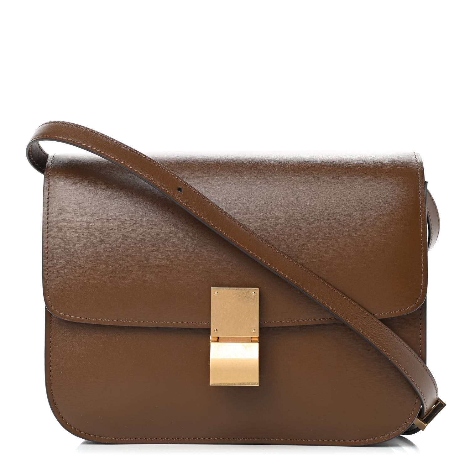 Celine Box Calfskin Medium Classic Box Flap Bag Camel 1 of 9