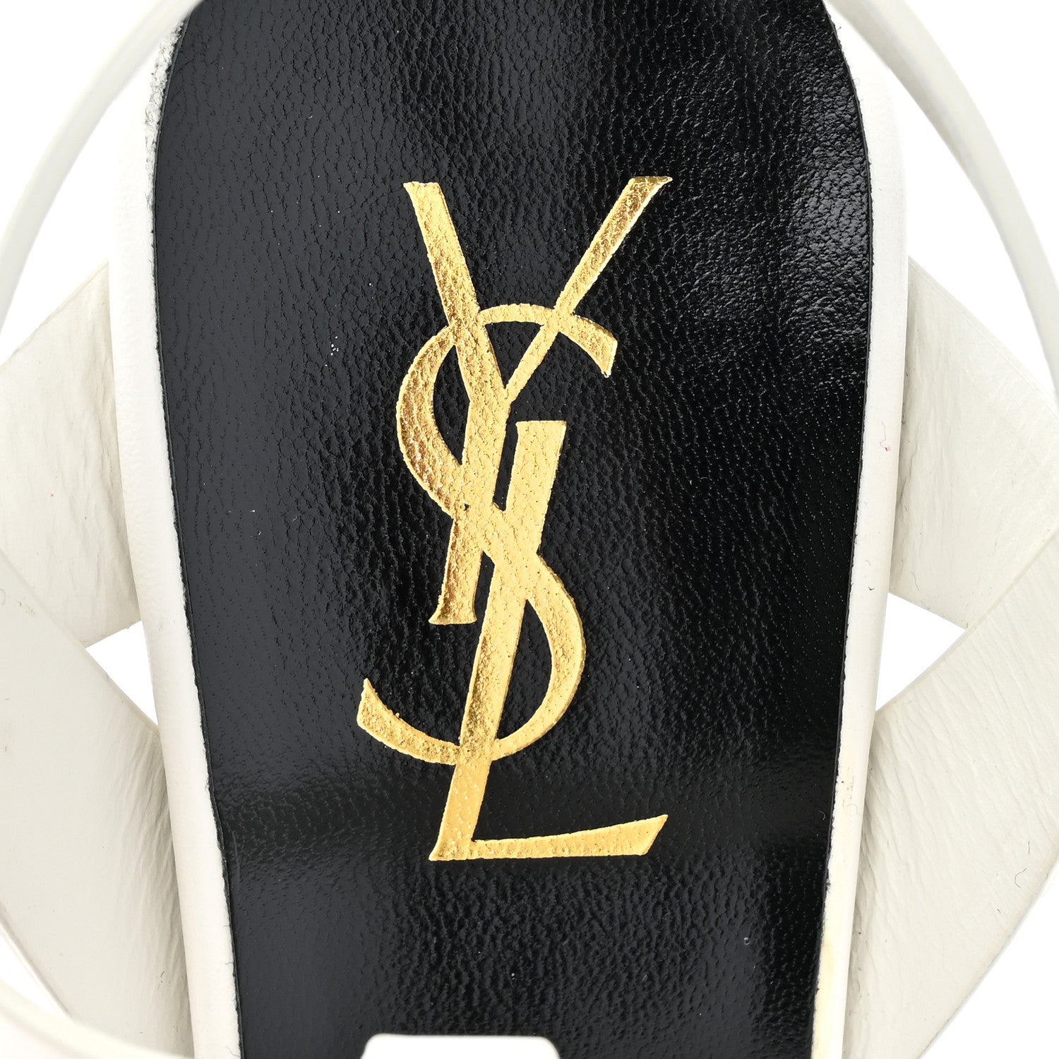 Saint Laurent Calfskin Tribute 105 Platform Sandals 37.5 Porcellana 7 of 11