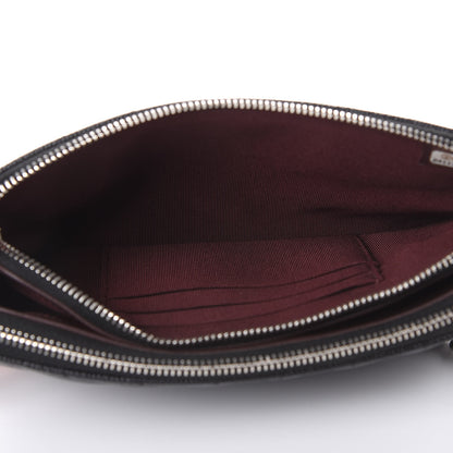 Chanel Caviar Chevron Quilted Small Clutch With Chain Black 7 of 12