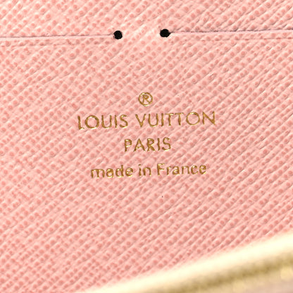 Louis Vuitton Damier Azur Clemence Wallet Rose Ballerine 6 of 7