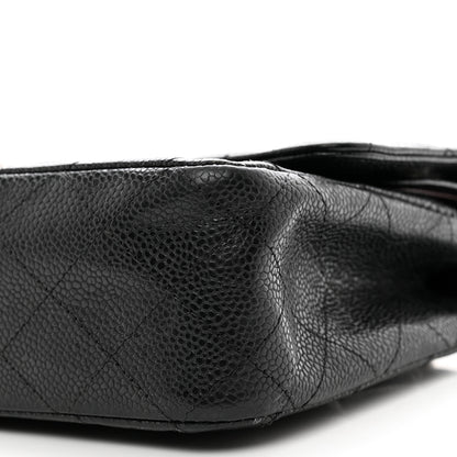 Chanel Caviar Quilted Medium Double Flap Black 10 of 14