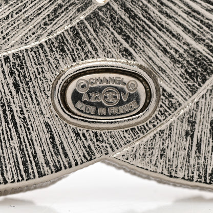 Chanel Baguette Crystal CC Brooch Silver 4 of 4