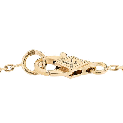 Van Cleef & Arpels 18K Yellow Gold Mother of Pearl Sweet Alhambra Butterfly Bracelet 3 of 4