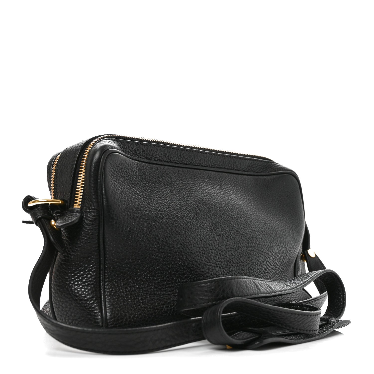 Prada Vitello Daino Medium Double Zip Shoulder Bag Black 5 of 17