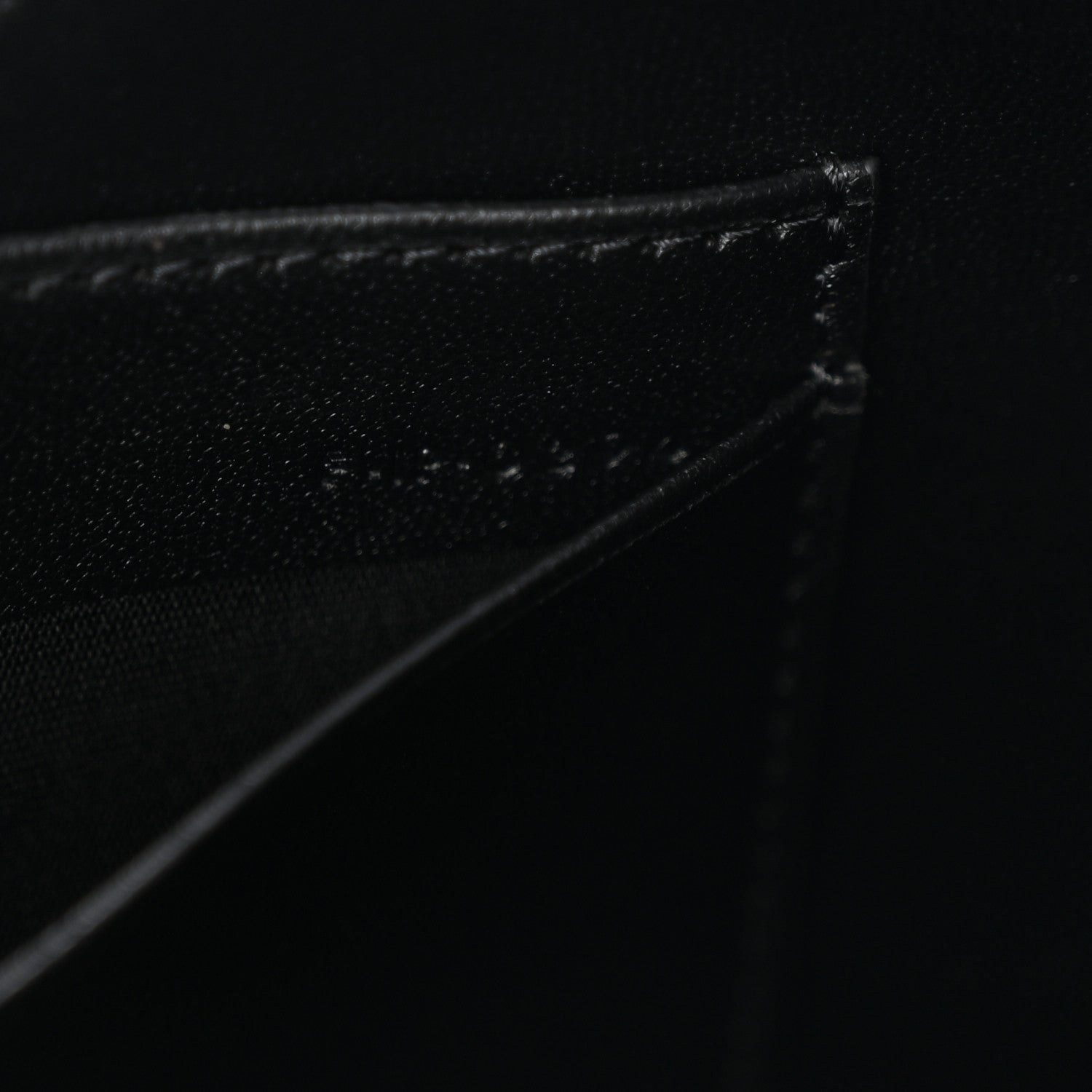 Celine Grained Calfskin 16 Pochette Black 7 of 10
