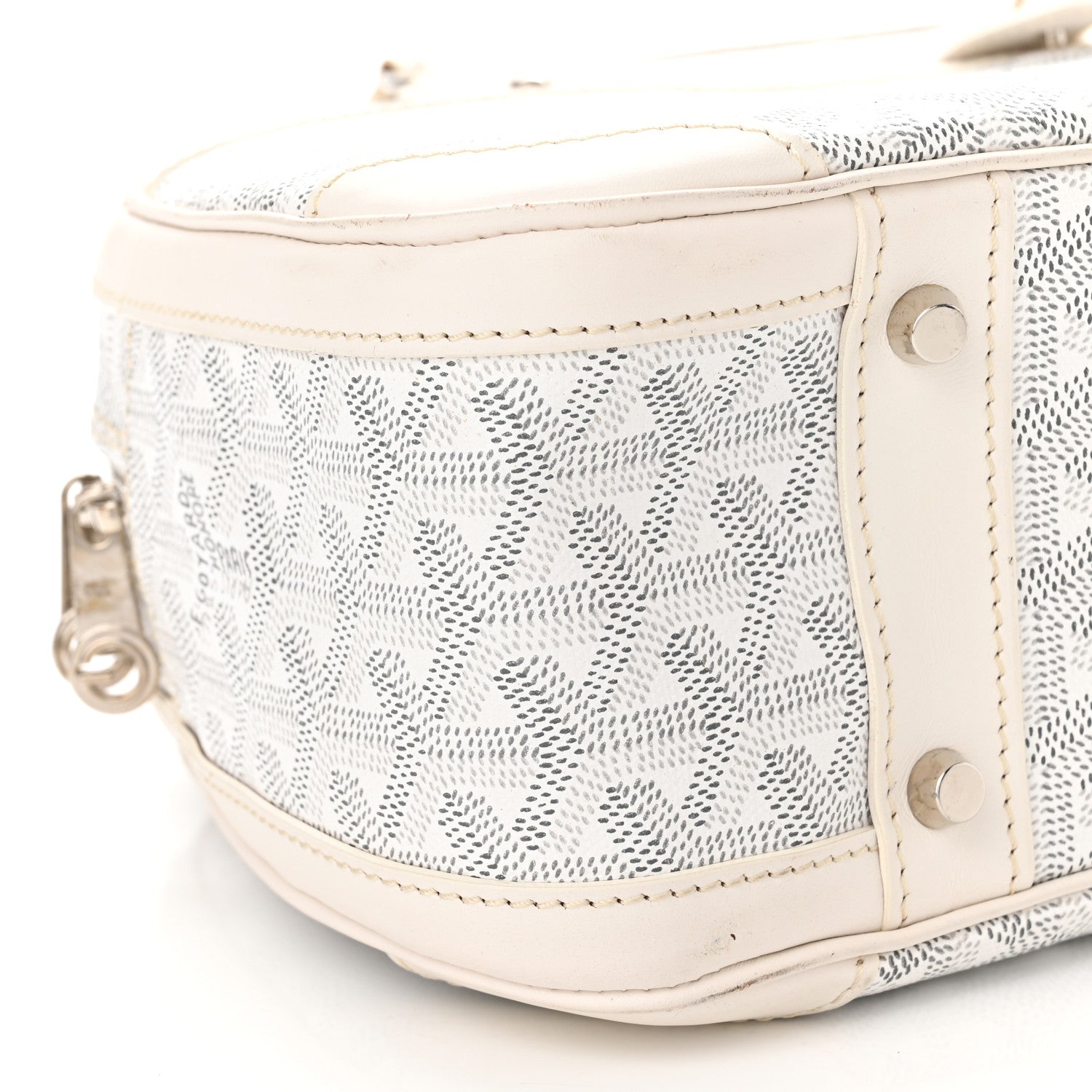 Goyard Goyardine Saint Jeanne MM Bowler White 8 of 10