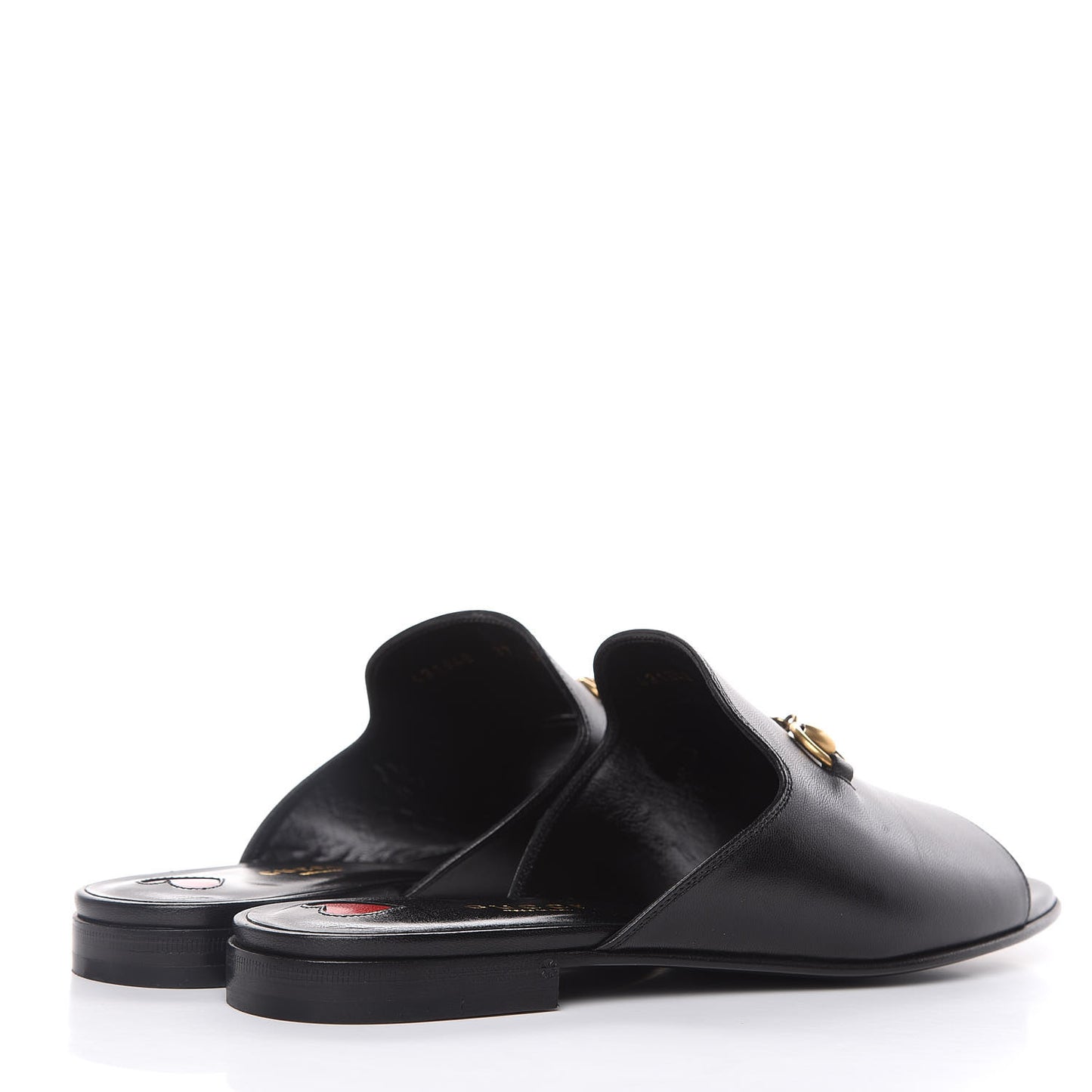 Malaga Kid Horsebit Slide Sandals 37.5 Black
