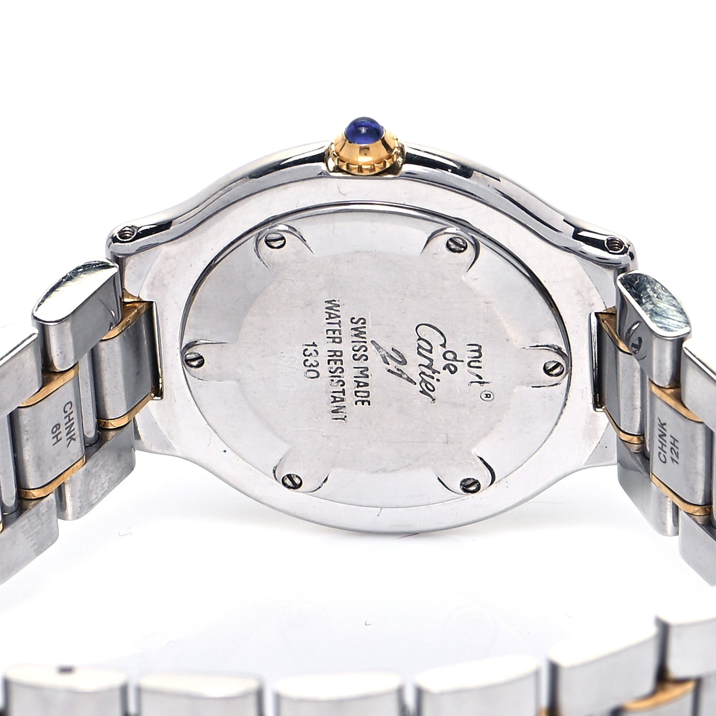 Stainless Steel 18K Yellow Gold 31mm Must De 21 Quartz Watch