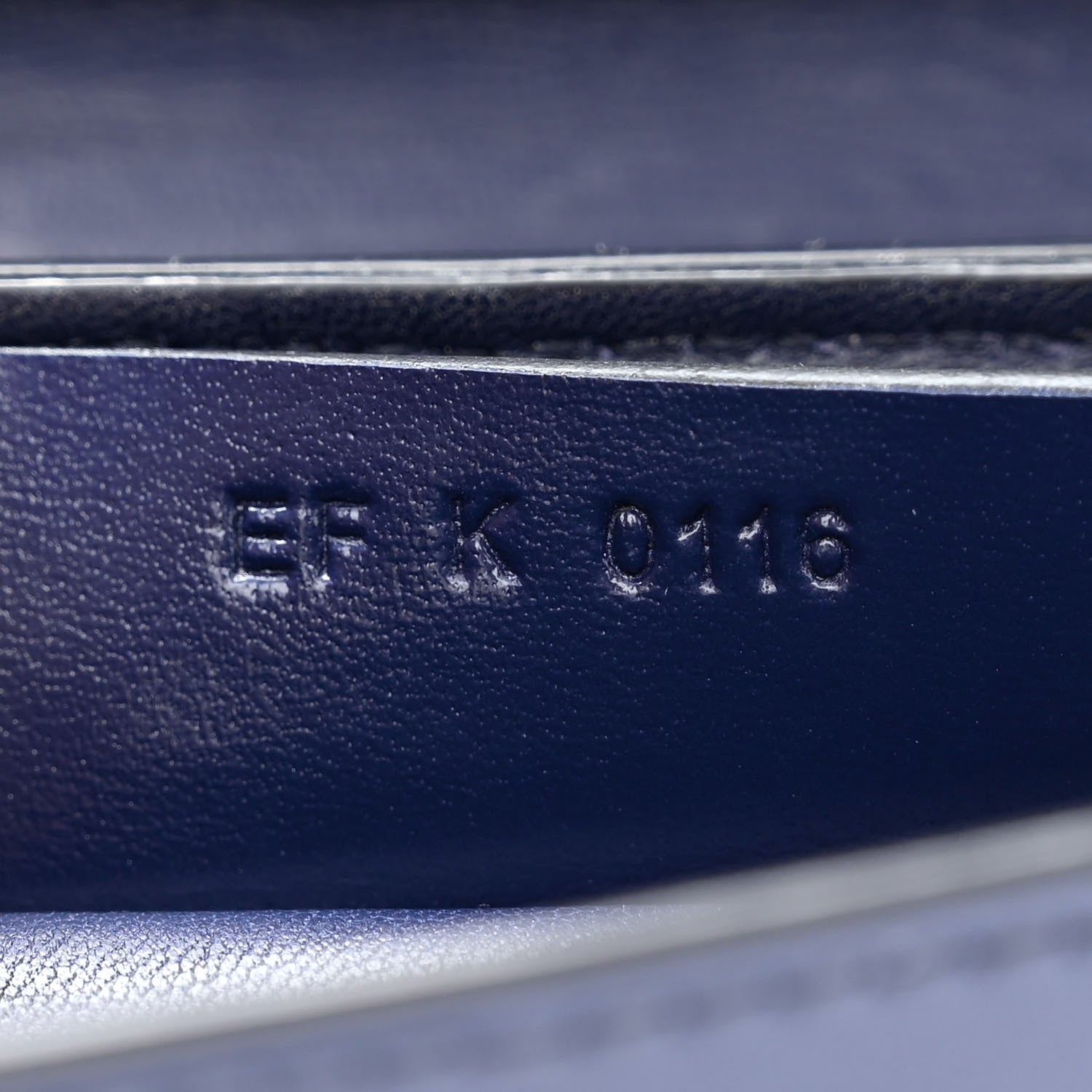 Givenchy Calfskin Bow Cut Chain Wallet Navy 7 of 10