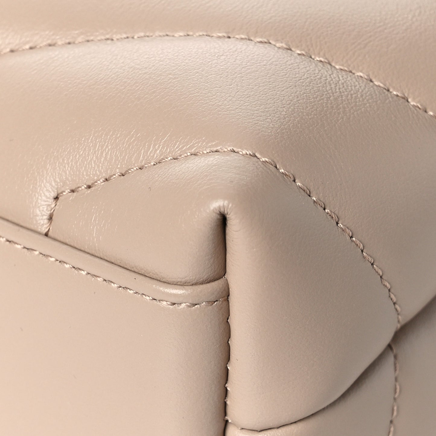 Calfskin Y Quilted Monogram Toy Loulou Crossbody Bag Latte