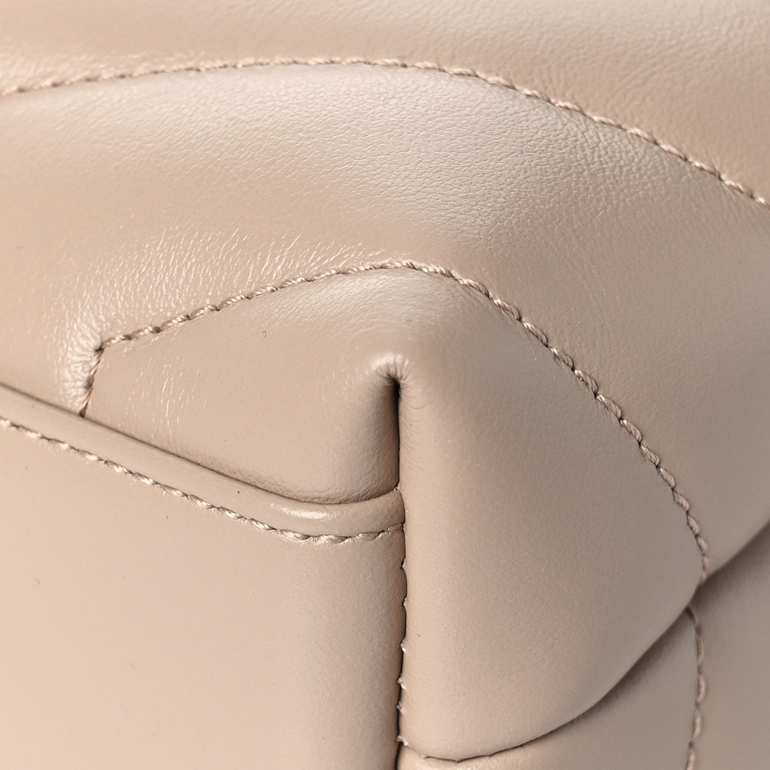 Saint Laurent Calfskin Y Quilted Monogram Toy Loulou Crossbody Bag Latte 10 of 10