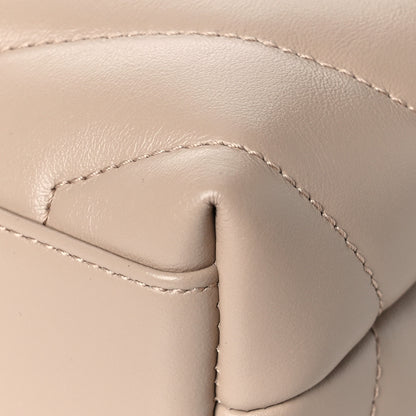 Saint Laurent Calfskin Y Quilted Monogram Toy Loulou Crossbody Bag Latte 10 of 10