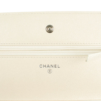 Chanel Metallic Calfskin Lucky Charms Casino 2.55 Reissue Wallet On Chain WOC Ivory 6 of 8