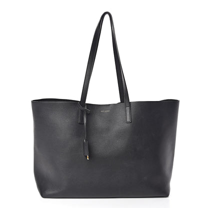 Saint Laurent Calfskin Large Shopping Tote Black 3 of 12