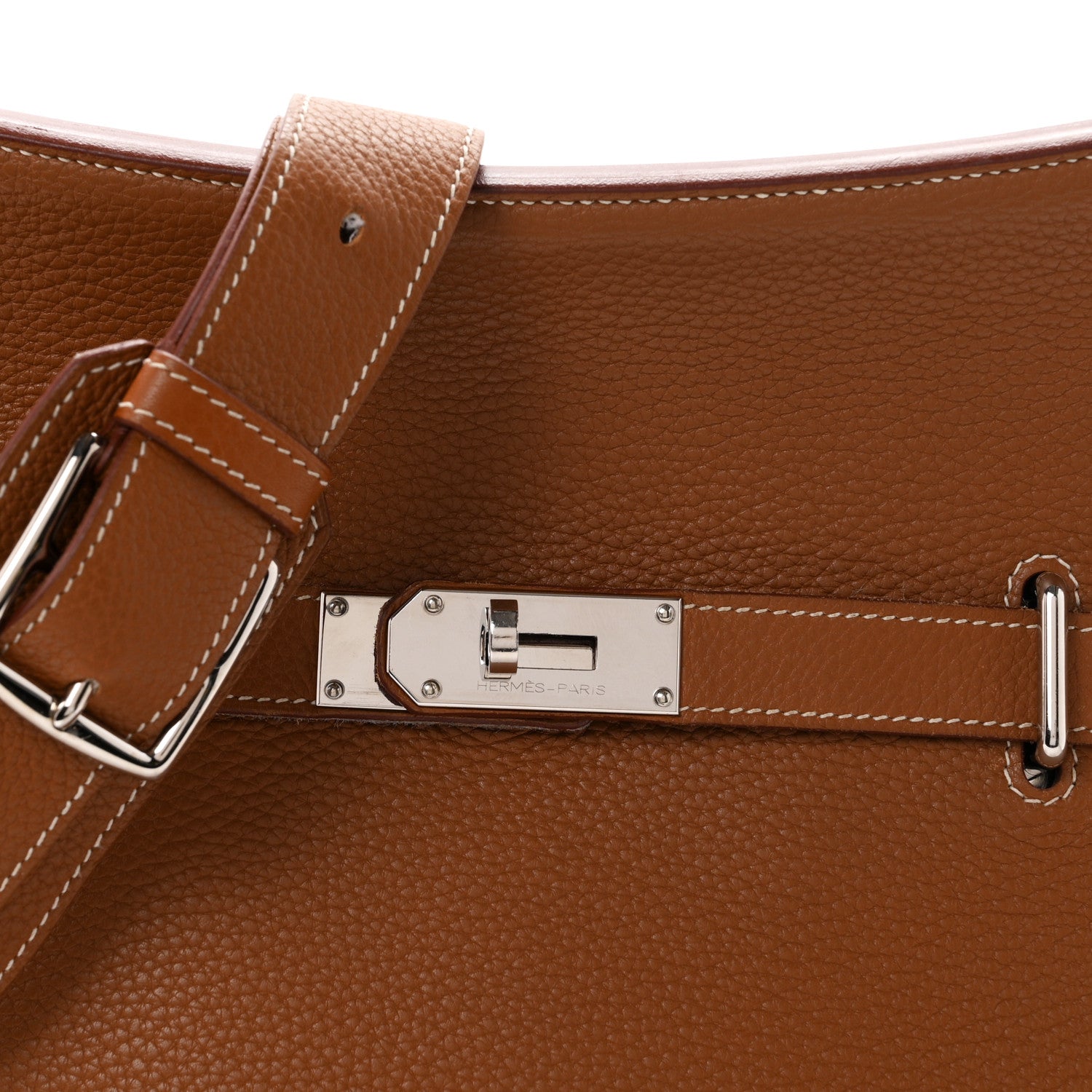 Hermes Taurillon Clemence Jypsiere 37 Gold 8 of 10