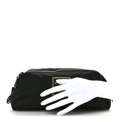 Chanel Canvas Nylon Sport Logo Cosmetic Bag Black 4 of 14