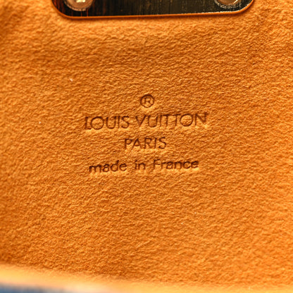Louis Vuitton Monogram Denim Pochette Plat Clutch Blue 6 of 9