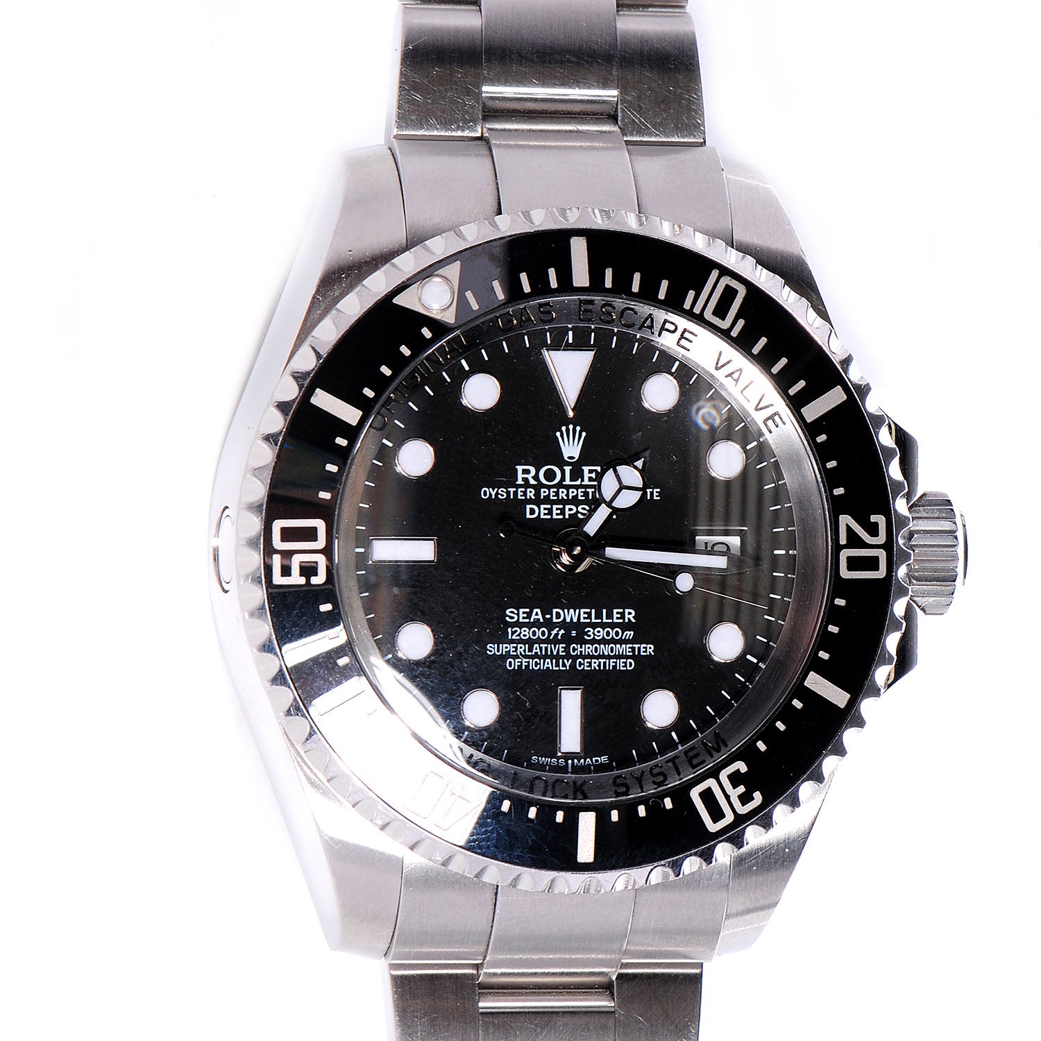 Rolex Stainless Steel 44mm Oyster Perpetual Date Sea-Dweller Deepsea Watch Black 126660 1 of 8