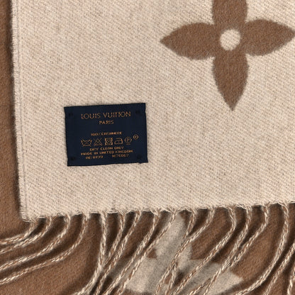 Louis Vuitton Cashmere Monogram Reykjavik Scarf Sand 2 of 2