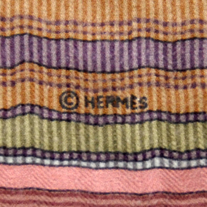 Hermes Cashmere Silk Geometric Shawl 140 4 of 5