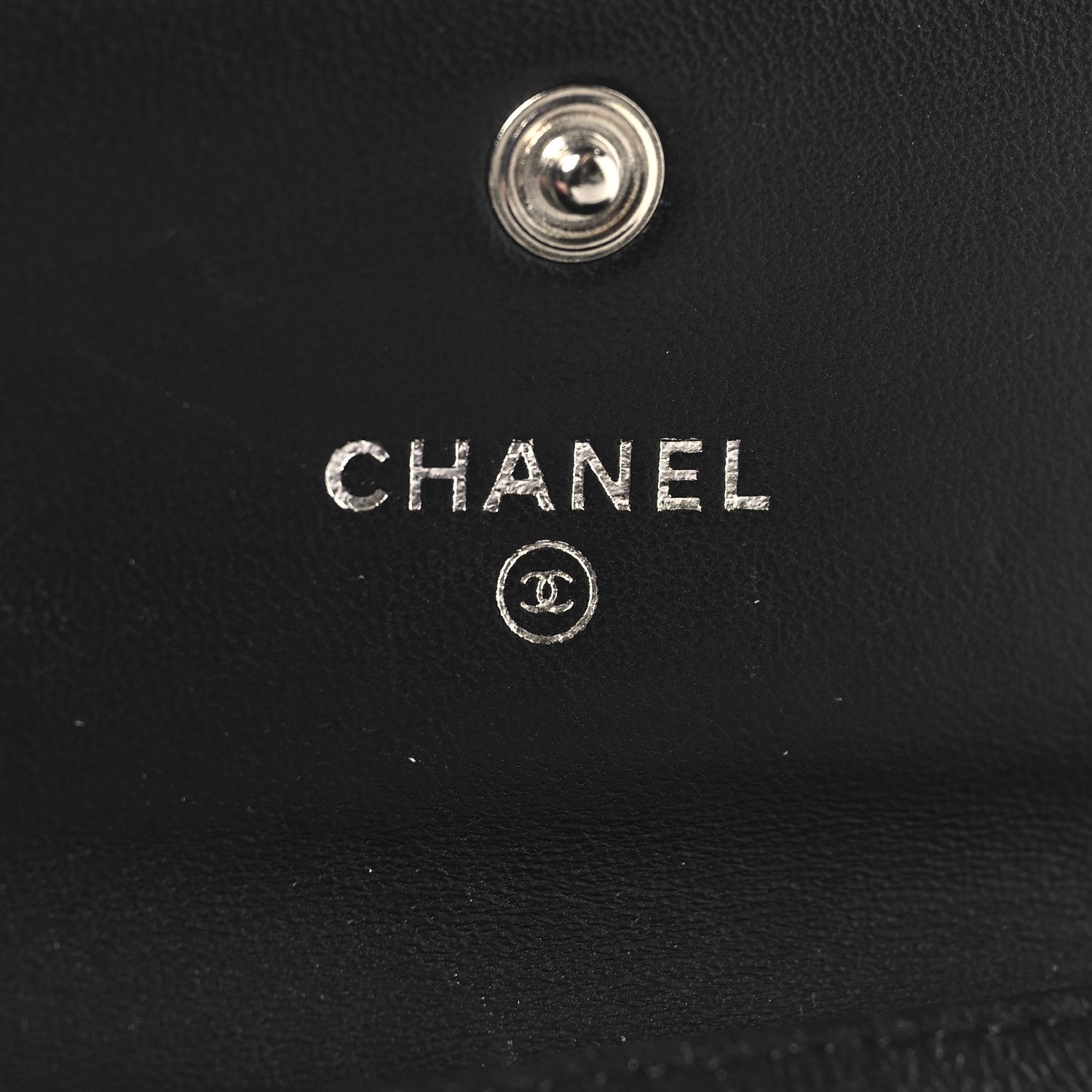 Chanel Lambskin Quilted Flap Card Holder Black 6 of 9