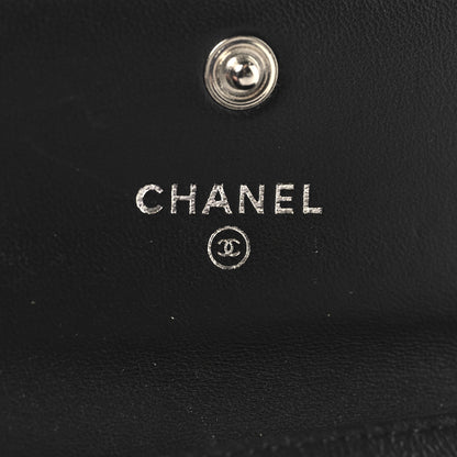 Chanel Lambskin Quilted Flap Card Holder Black 6 of 9