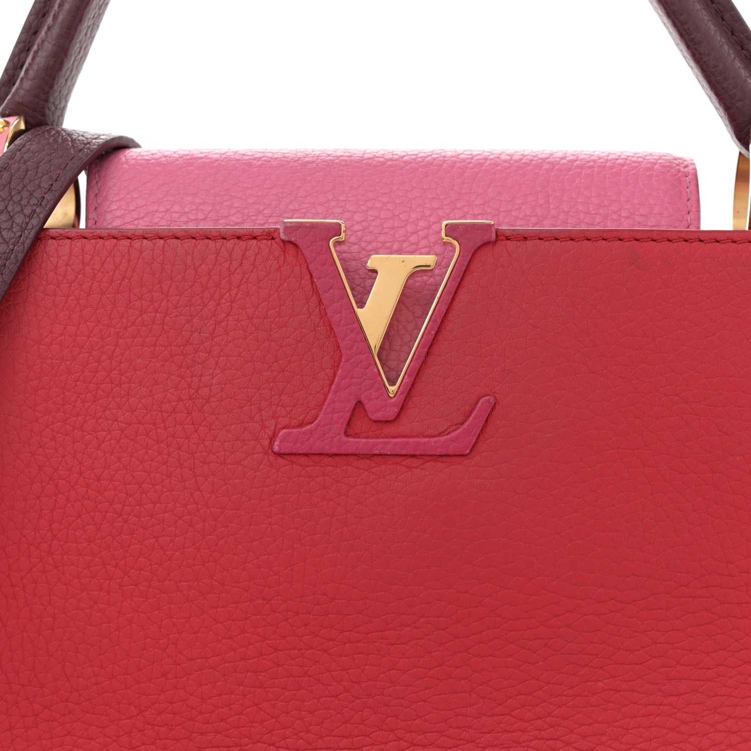 Louis Vuitton Taurillon Multicolor Capucines PM Rouge Carmine 7 of 12