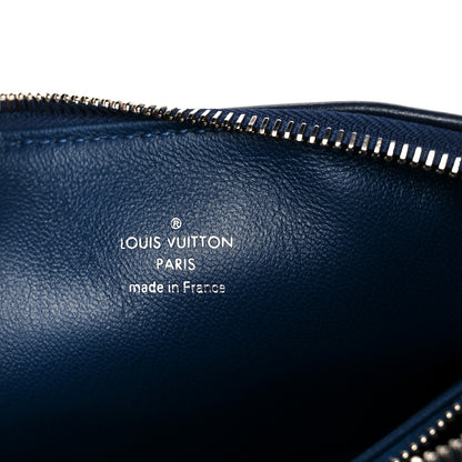 Louis Vuitton Lambskin Embossed Monogram Coussin PM Navy 8 of 12